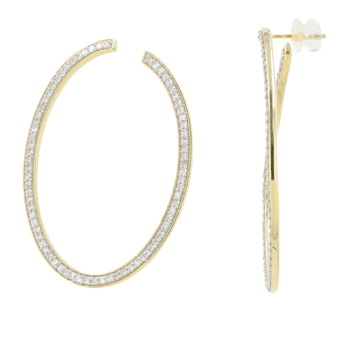Lab Diamond Earrings in 14K Yellow Gold (1.50 ct. tw)