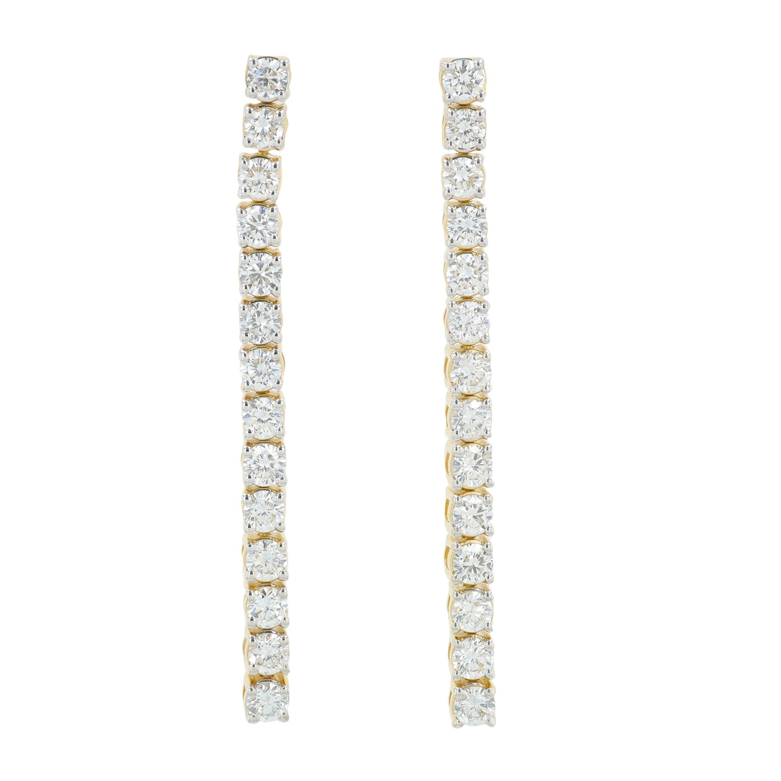 Lab Diamond Drop Earrings in 14K Gold (2 ct. tw)