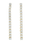 Lab Diamond Drop Earrings in 14K Gold (2 ct. tw)