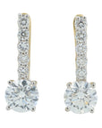 Lab Diamond Earrings in 14K Yellow Gold (1.75 ct. tw)