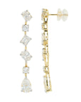 Lab Diamond Earrings in 14K Yellow Gold (4 ct. tw)