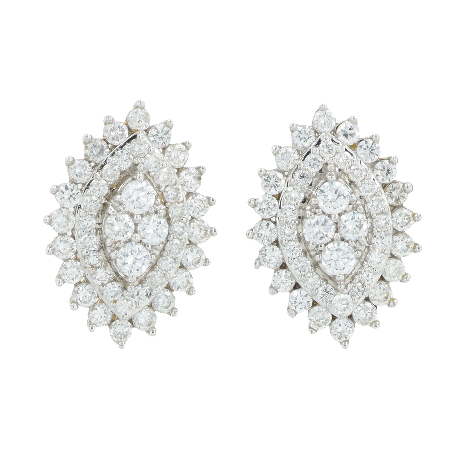Lab Diamond Earrings in 10K Yellow Gold (1 ct. tw)