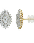 Lab Diamond Earrings in 10K Yellow Gold (1 ct. tw)