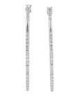 Lab Diamond Oval Hoops in 10K White Gold (0.50 ct. tw)
