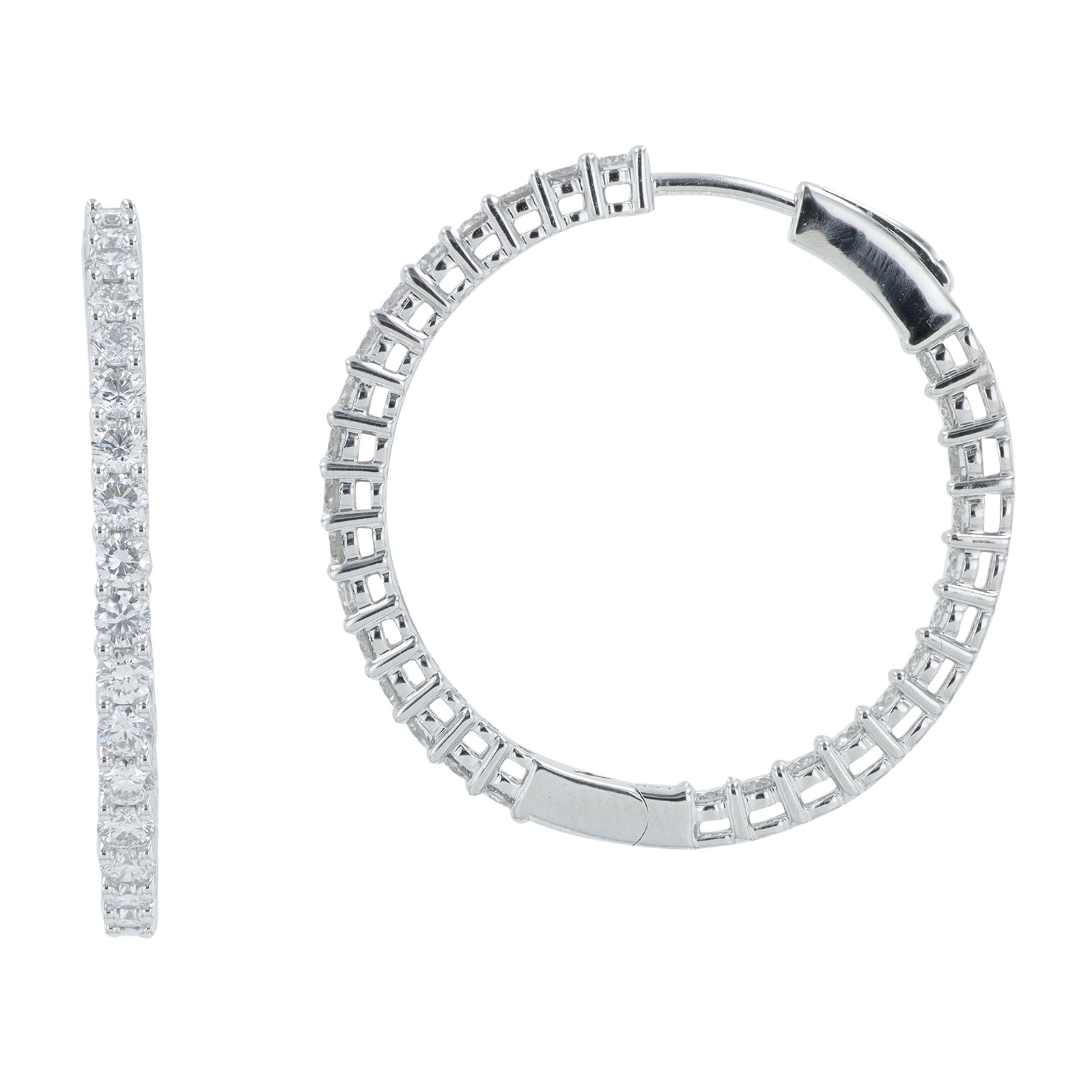 14K 2.50 CTW Lab Grown Diamond Inside-Out Hoops<p><strong>Lab Grown Diamond</p></strong><p><strong>More Colors Available</p></strong>