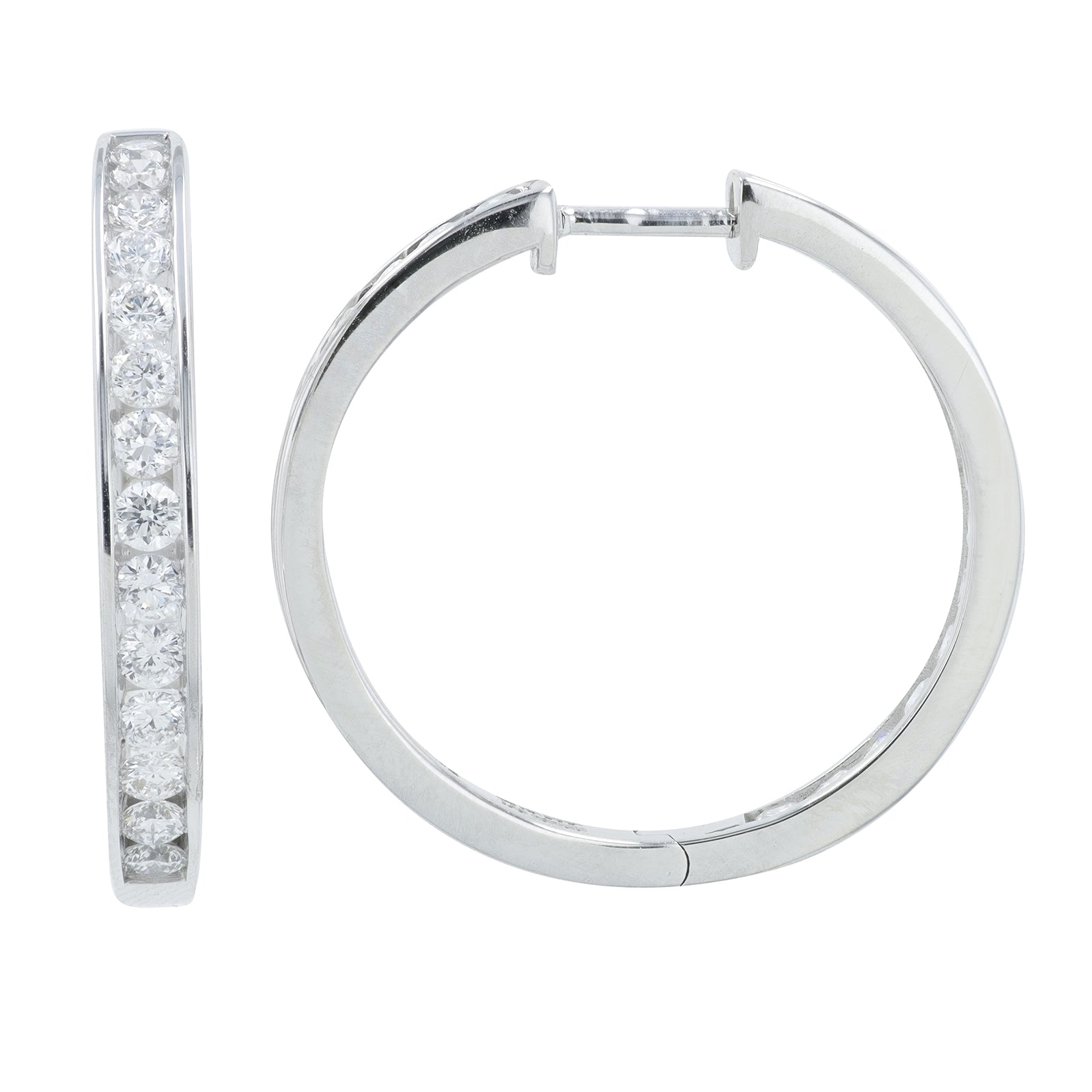 14K 3 CTW Lab Grown Diamond Chanel Set Inside-Out Hoops<p><strong>Lab Grown Diamond</p></strong><p><strong>More Colors Available</p></strong>