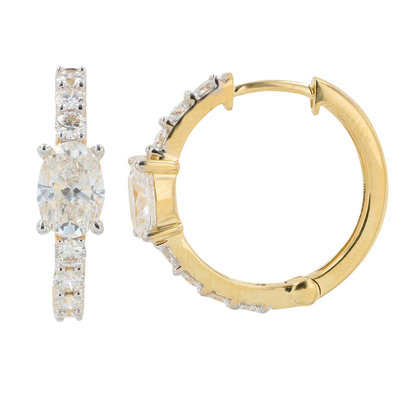 14K 2 CTW Lab Grown Diamond Hoops<p><strong>Lab Grown Diamond</p></strong><p><strong>More Colors Available</p></strong>