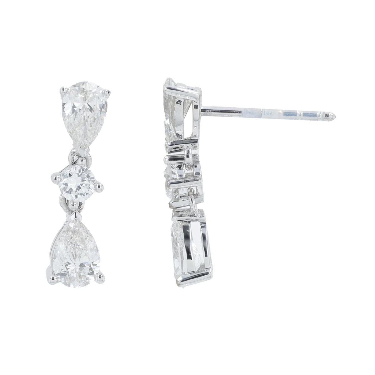 14K 1.50 CT Lab Grown Diamond Dangle Earrings<p><strong>More Colors Available</p></strong><p><strong>Lab Grown Diamond</p></strong>