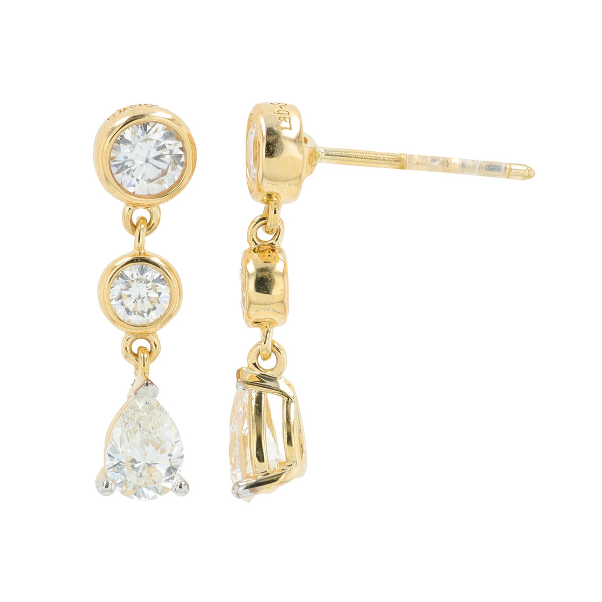 14K 1.25 CT Lab Grown Diamind Dangle Earrings<p><strong>More Colors Available</p></strong><p><strong>Lab Grown Diamond</p></strong>