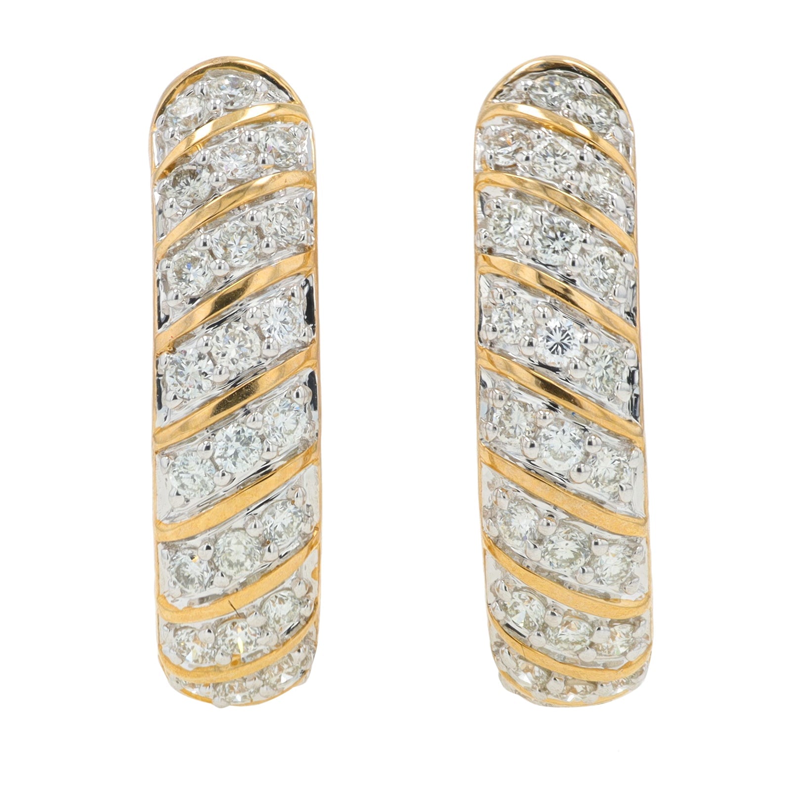 10K YG 1 CTW Lab Grown Diamond Hoops<p><strong>Lab Grown Diamond</p></strong>