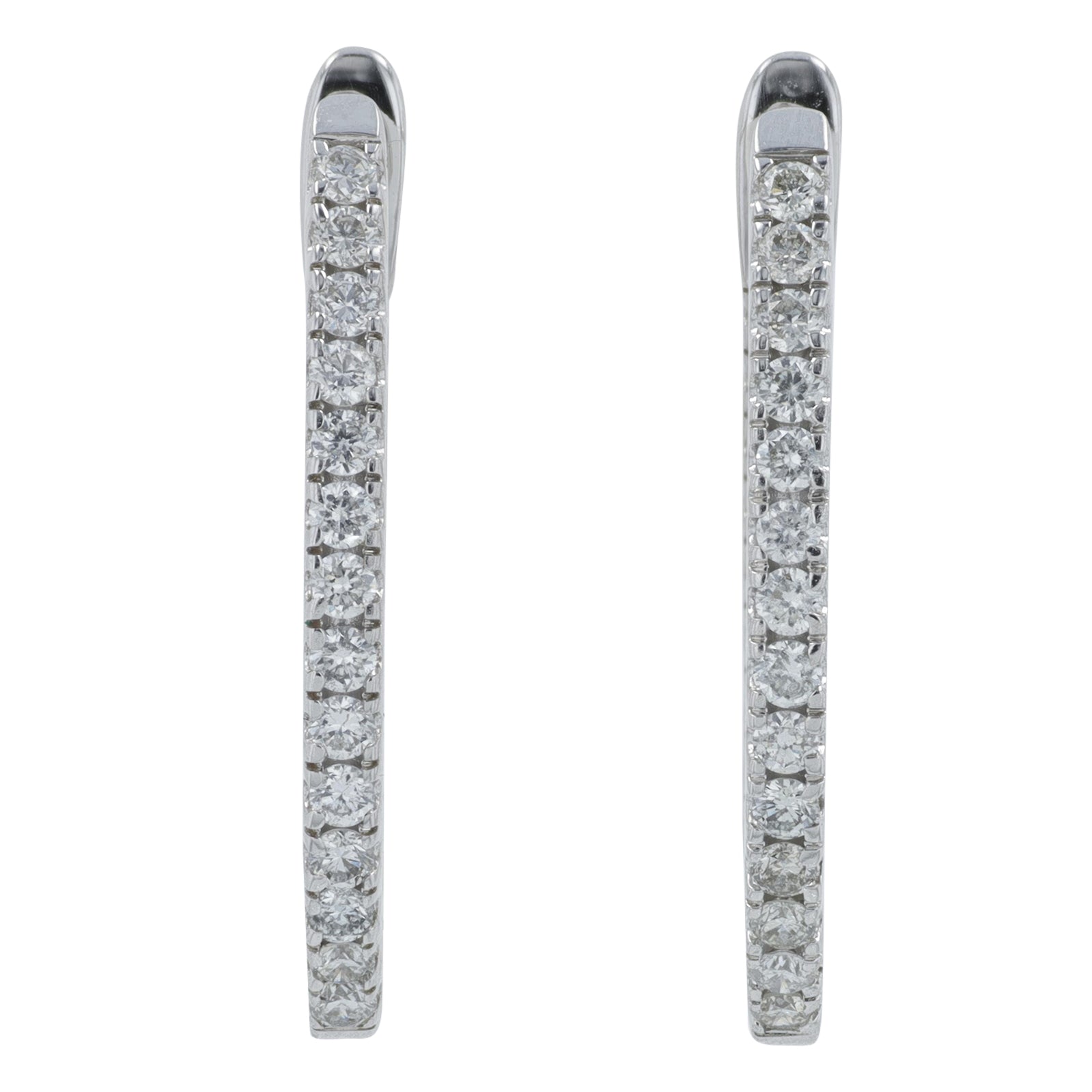 10K .50 CT Lab Grown Diamond Inside-Out Hoops<p><strong>More Colors Available</p></strong><p><strong>Lab Grown Diamond</p></strong>
