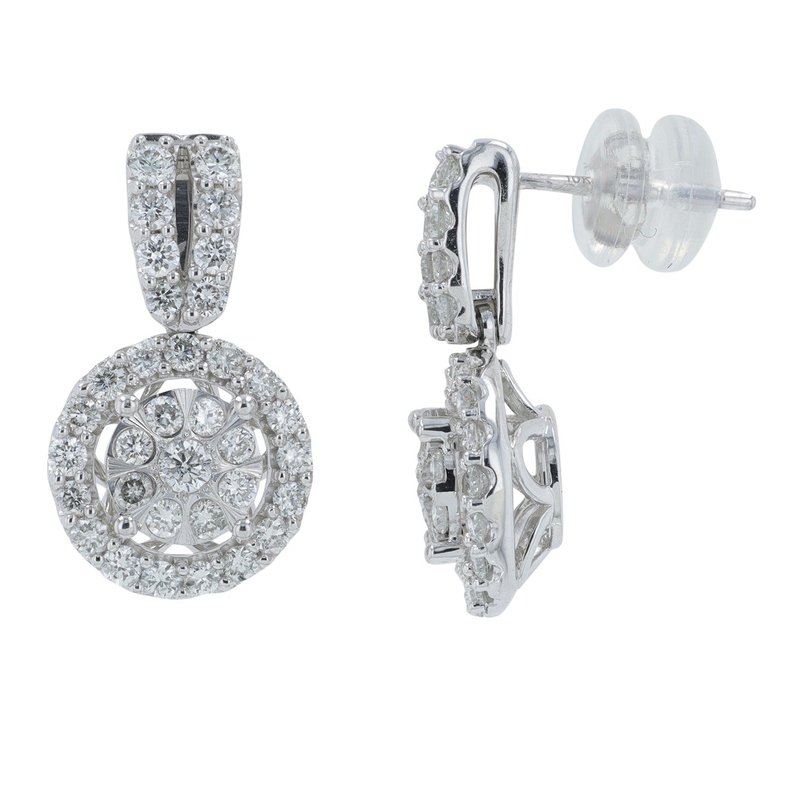 10K WG 1 CT Lab Grown Diamond Earrings<p><strong>Lab Grown Diamond</p></strong>