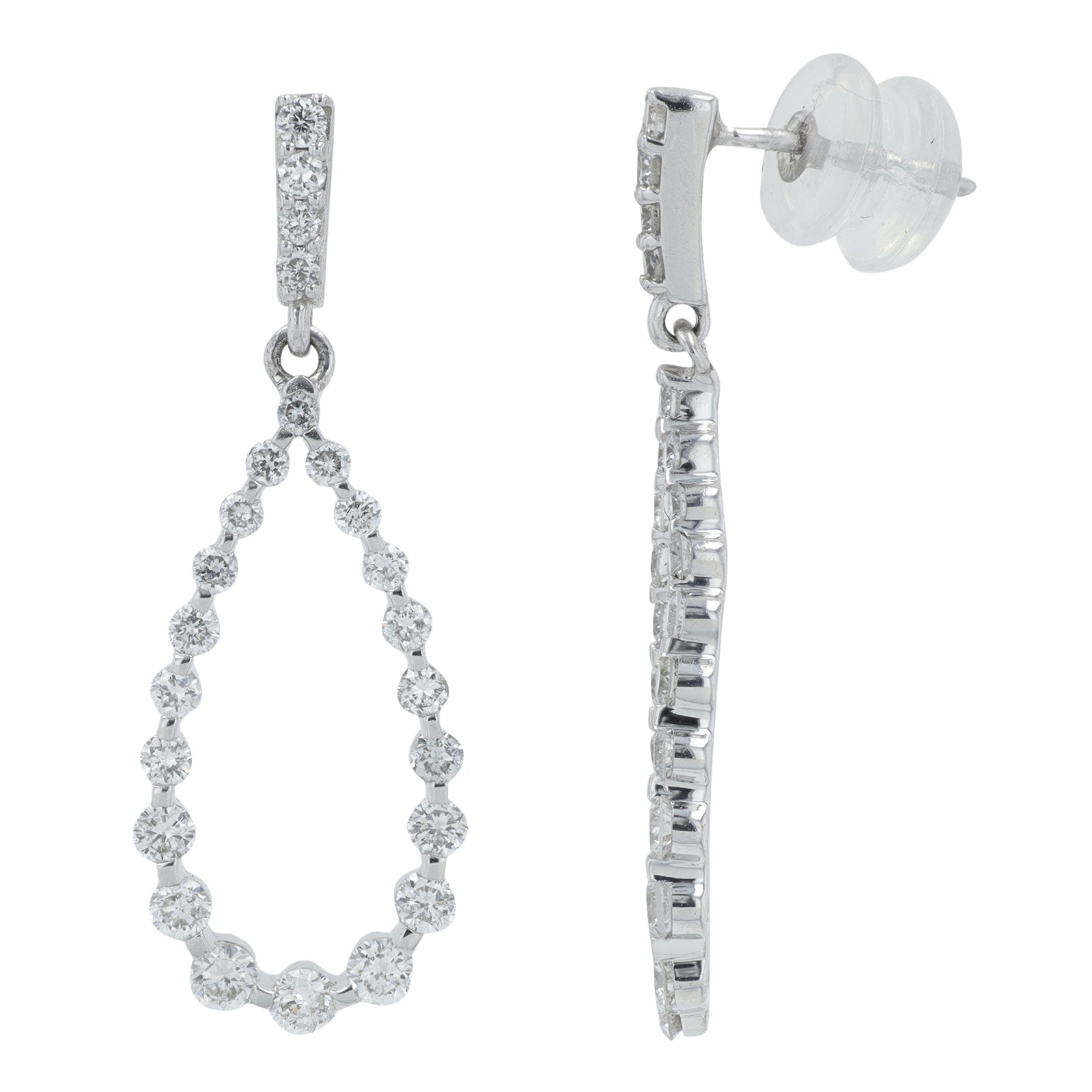 10K WG 1 CT Lab Grown Diamond Earrings<p><strong>Lab Grown Diamond</p></strong>