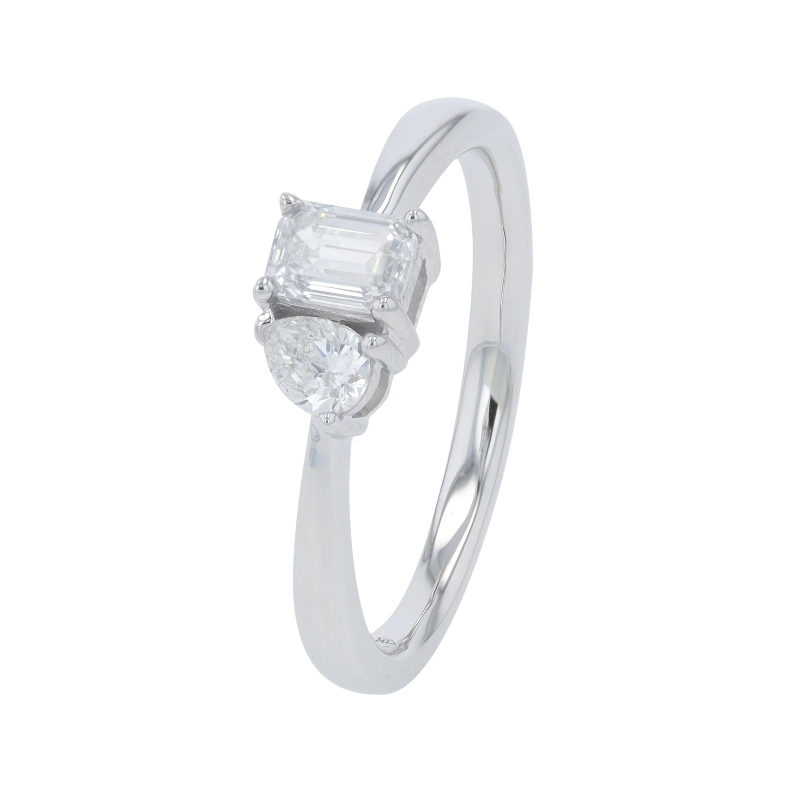 Lab Diamond Three Stone Ring in 14K Gold (2 ct. tw)