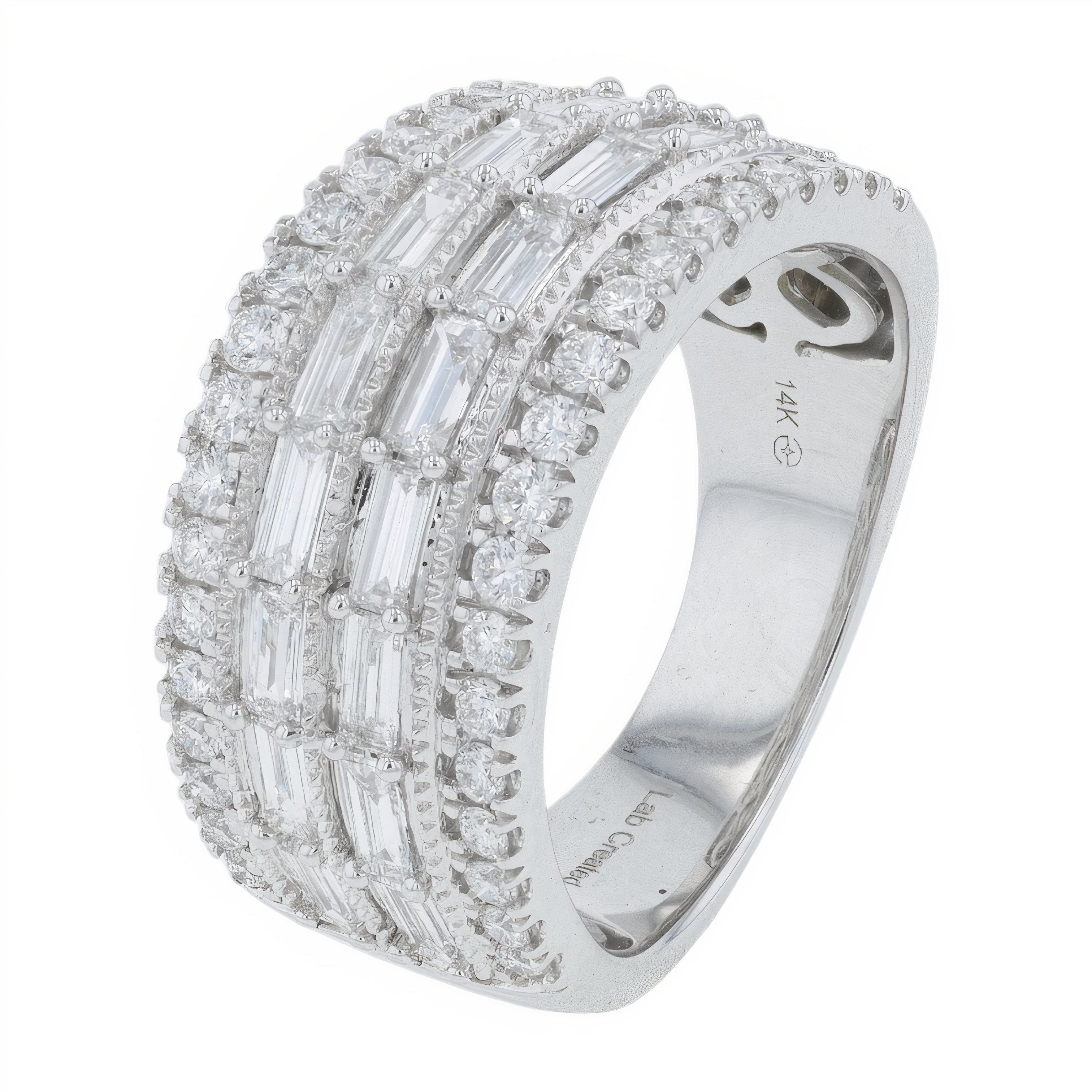 Lab Diamond Ring in 14K White Gold (1.50 ct. tw)