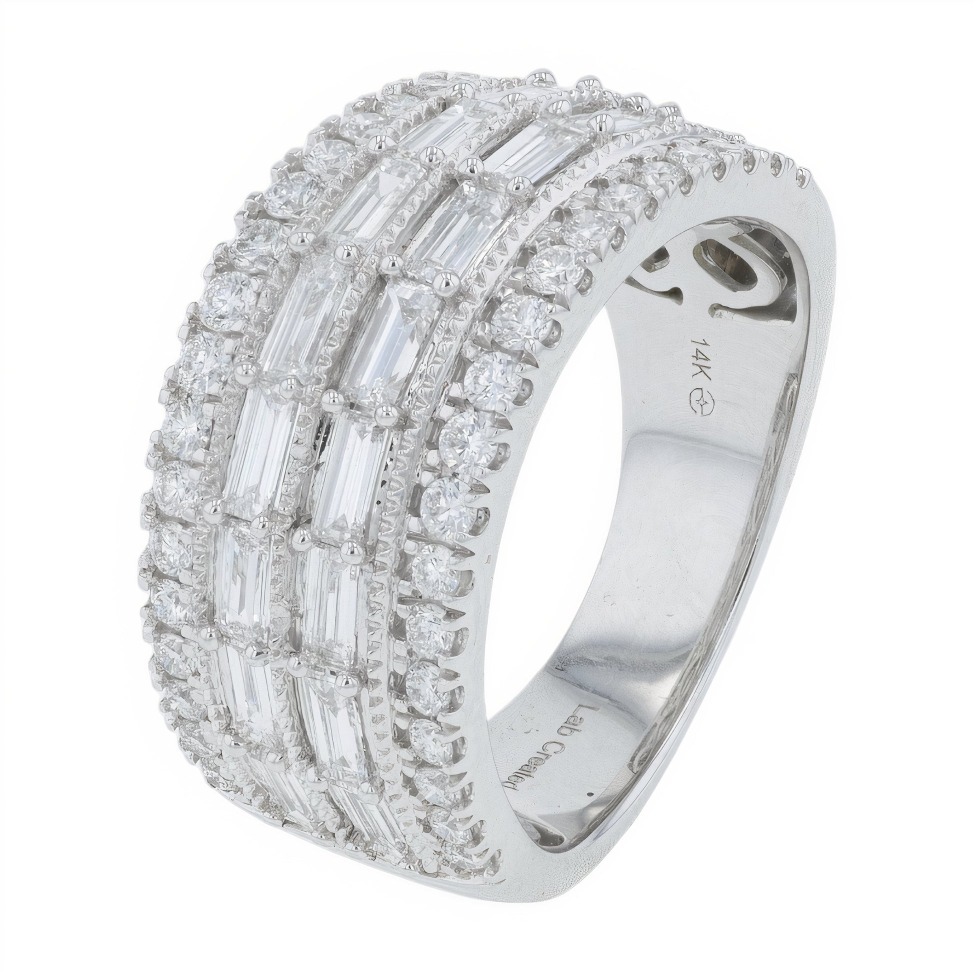 Lab Diamond Ring in 14K White Gold (1.50 ct. tw)