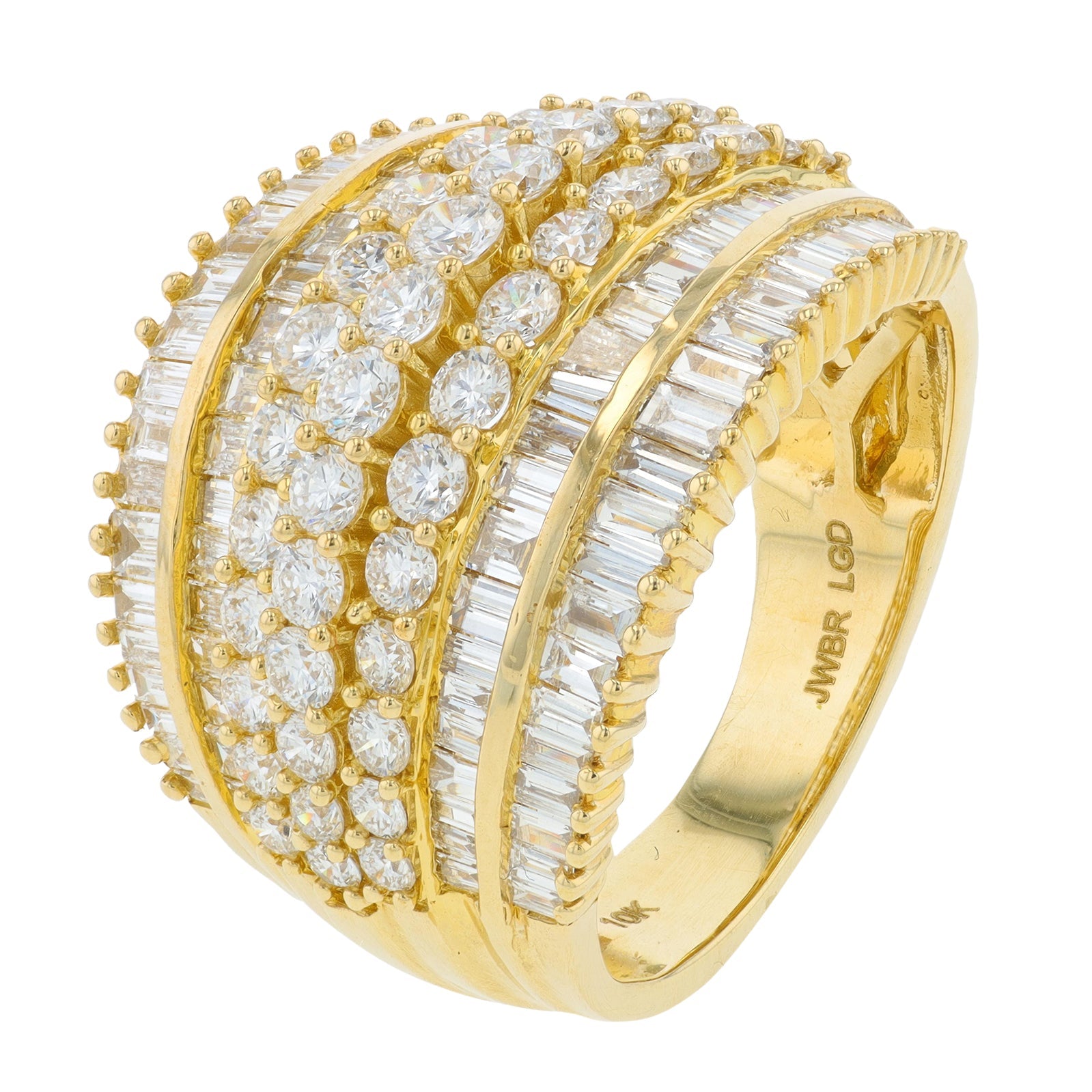 10K YG 3 CTW Diamond Ring<p><strong>Lab Grown Diamond</p></strong>