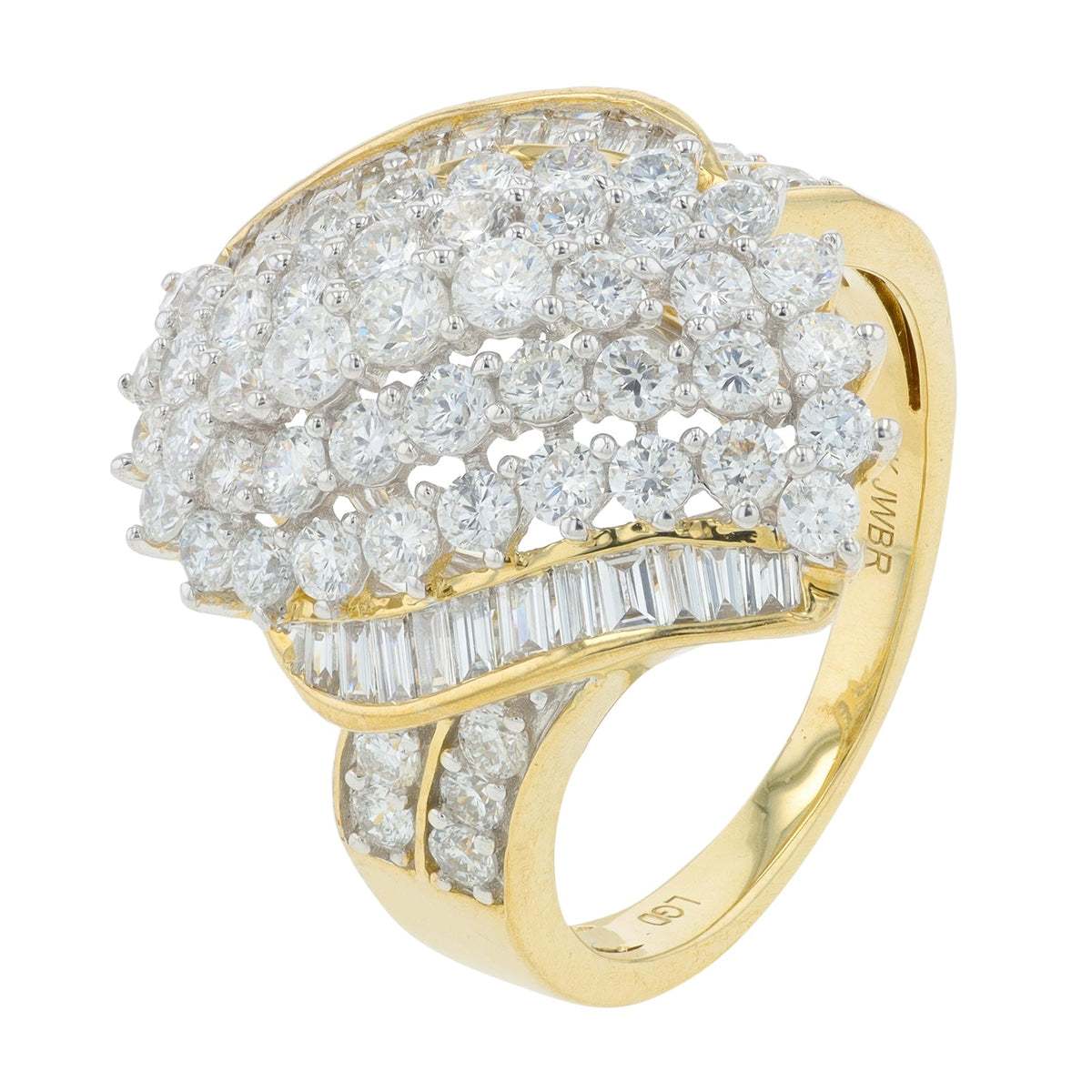 10K YG 2 CTW Diamond Cluster Ring<p><strong>Lab Grown Diamond</p></strong>