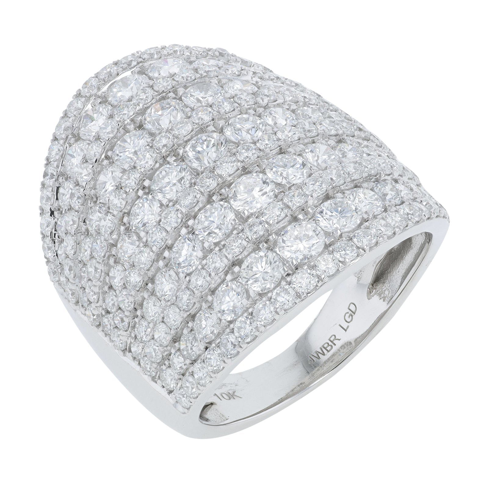 10K WG 4 CT Lab Grown Diamond Cocktail Ring<p><strong>Lab Grown Diamond</p></strong>