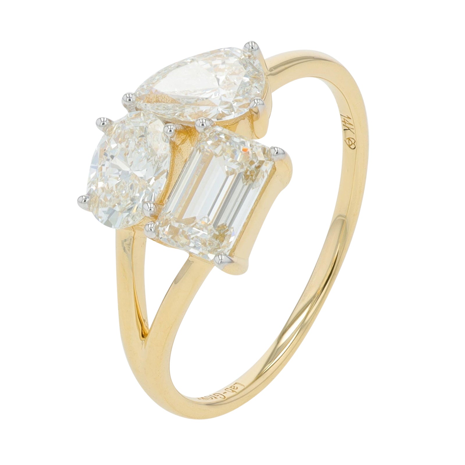 14K 1.75 CT Lab Grown Diamond Ring<p><strong>More Colors Available</p></strong><p><strong>Lab Grown Diamond</p></strong>