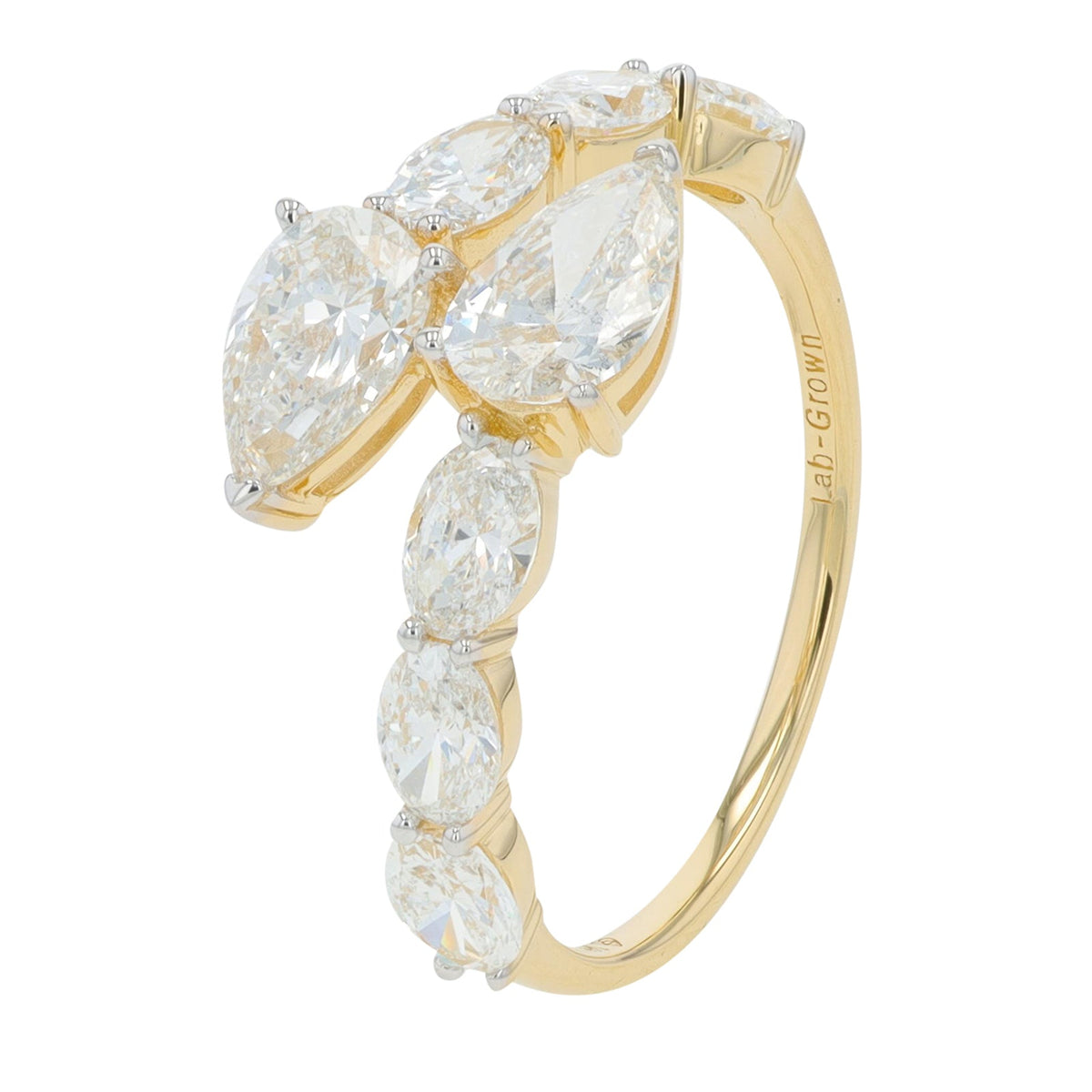 14K 2.25 CT Lab Grown Diamond Bypass Ring<p><strong>More Colors Available</p></strong><p><strong>Lab Grown Diamond</p></strong>