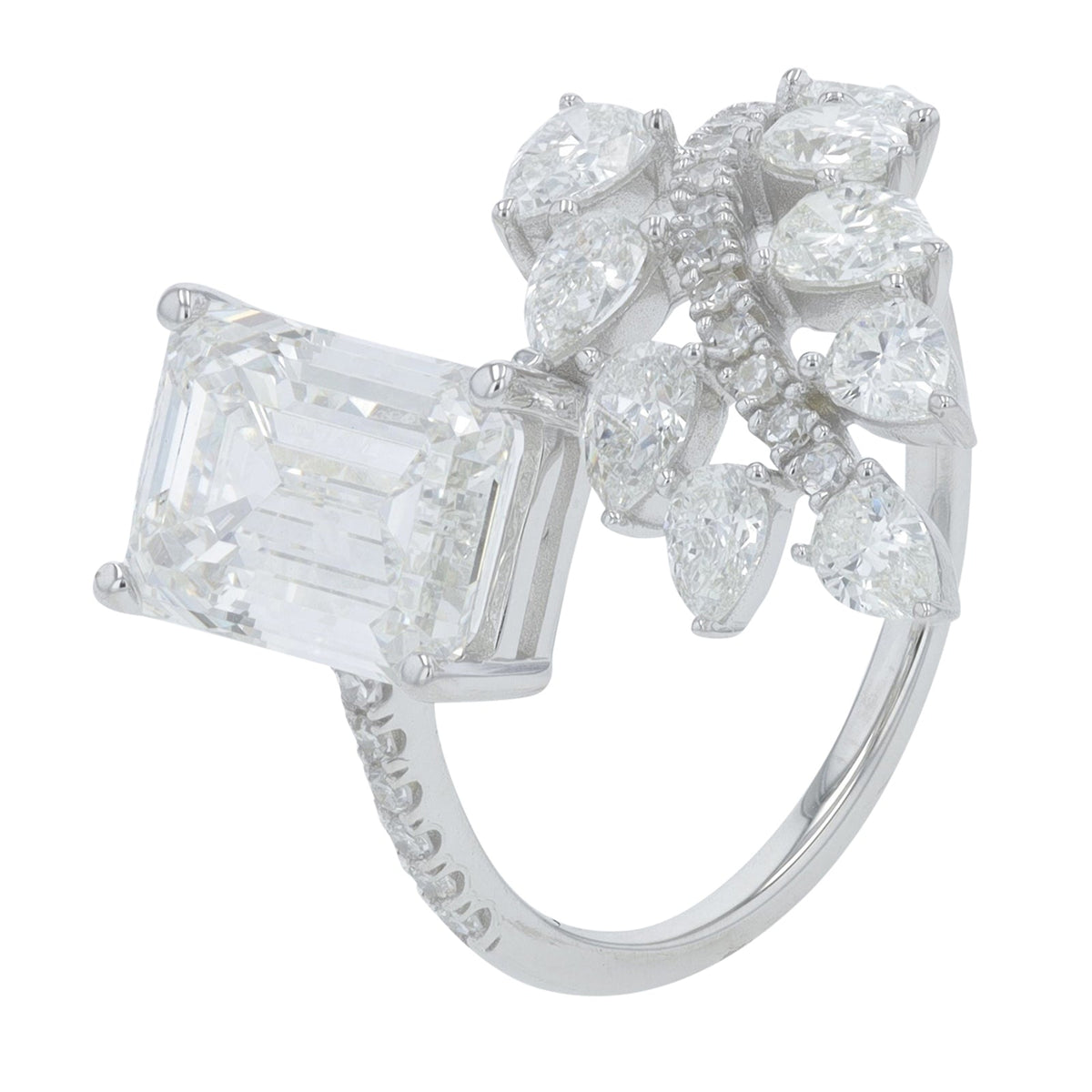 14K 4.25 CT Lab Grown Diamond Bypass Ring<p><strong>More Colors Available</p></strong><p><strong>Lab Grown Diamond</p></strong>