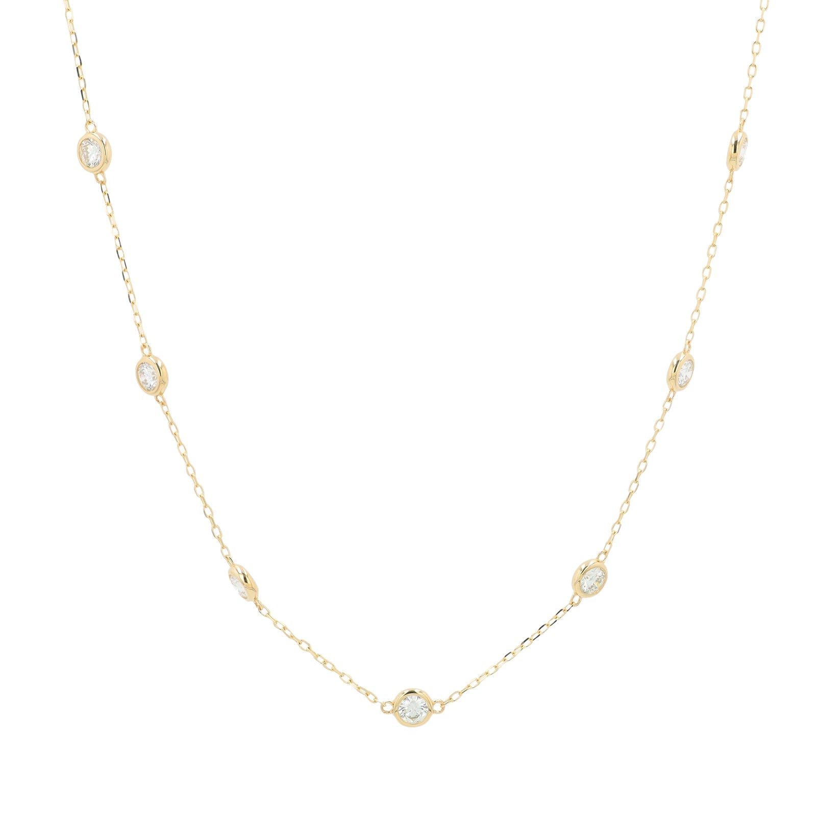 14K 3 CT Lab Grown Diamond by the Yard Necklace<p><strong>Lab Grown Diamond</p></strong><p><strong>More Colors Available</p></strong>