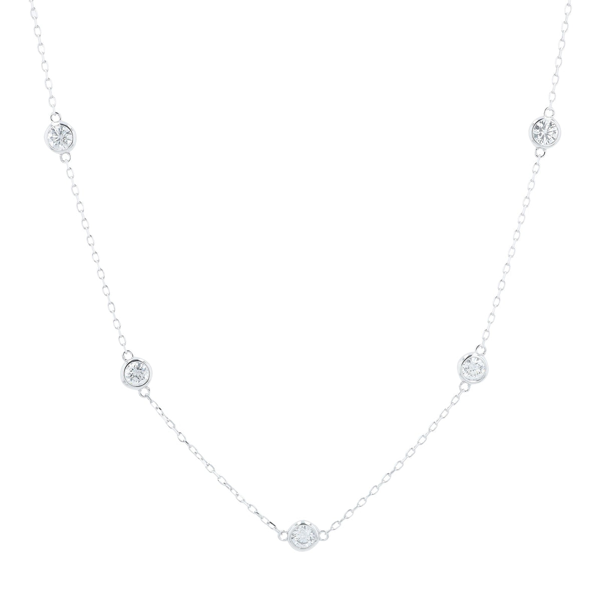 14K 3 CT Lab Grown Diamond by the Yard Necklace<p><strong>Lab Grown Diamond</p></strong><p><strong>More Colors Available</p></strong>