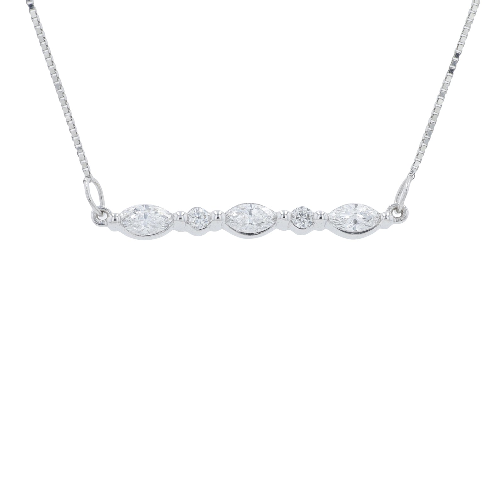 14K WG .20 CT Lab Grown Diamond Necklace<p><strong>Lab Grown Diamond</p></strong>