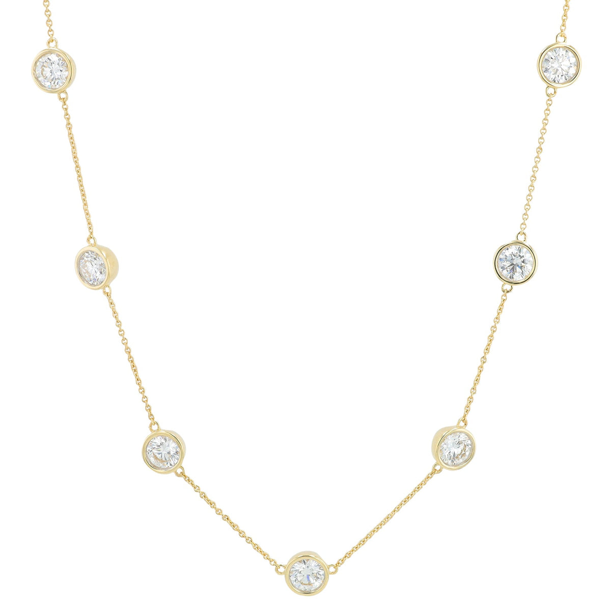 14K 10 CT Lab Grown Diamond by the Yard Necklace<p><strong>Lab Grown Diamond</p></strong><p><strong>More Colors Available</p></strong>