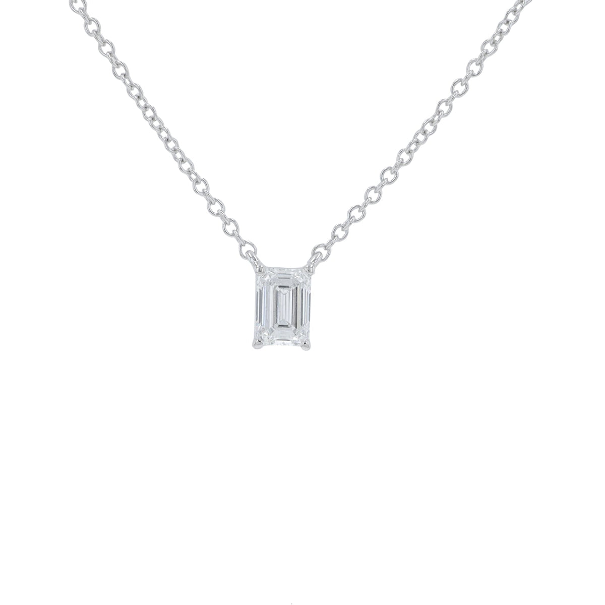 14K .33 CT Lab Grown Diamond Emerald Cut Pendant<p><strong>Lab Grown Diamond</p></strong><p><strong>More Color Available</p></strong>