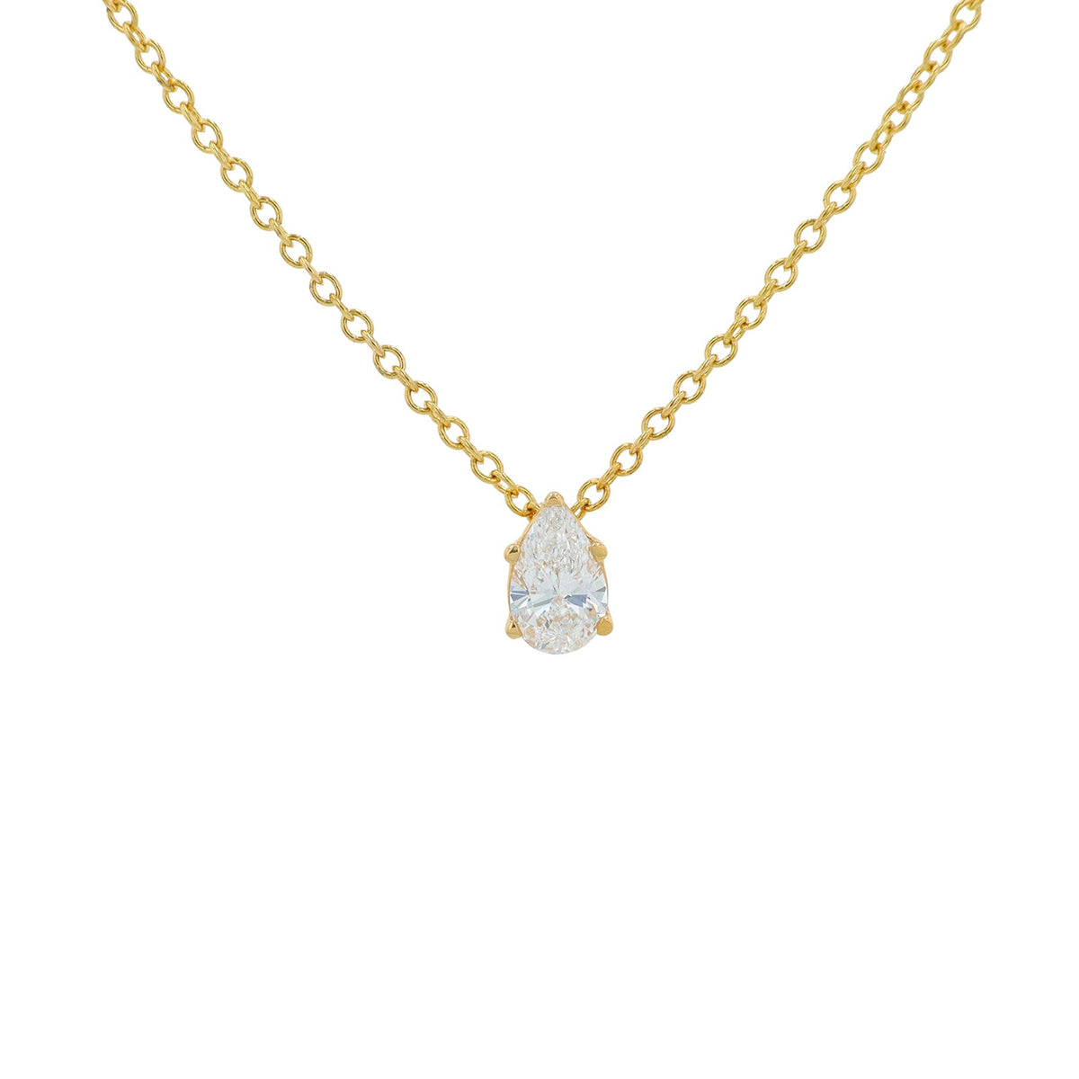 14K .33 CTW Lab Grown Diamond Pear Cut Pendant<p><strong>Lab Grown Diamond</p></strong><p><strong>More Colors Available</p></strong>