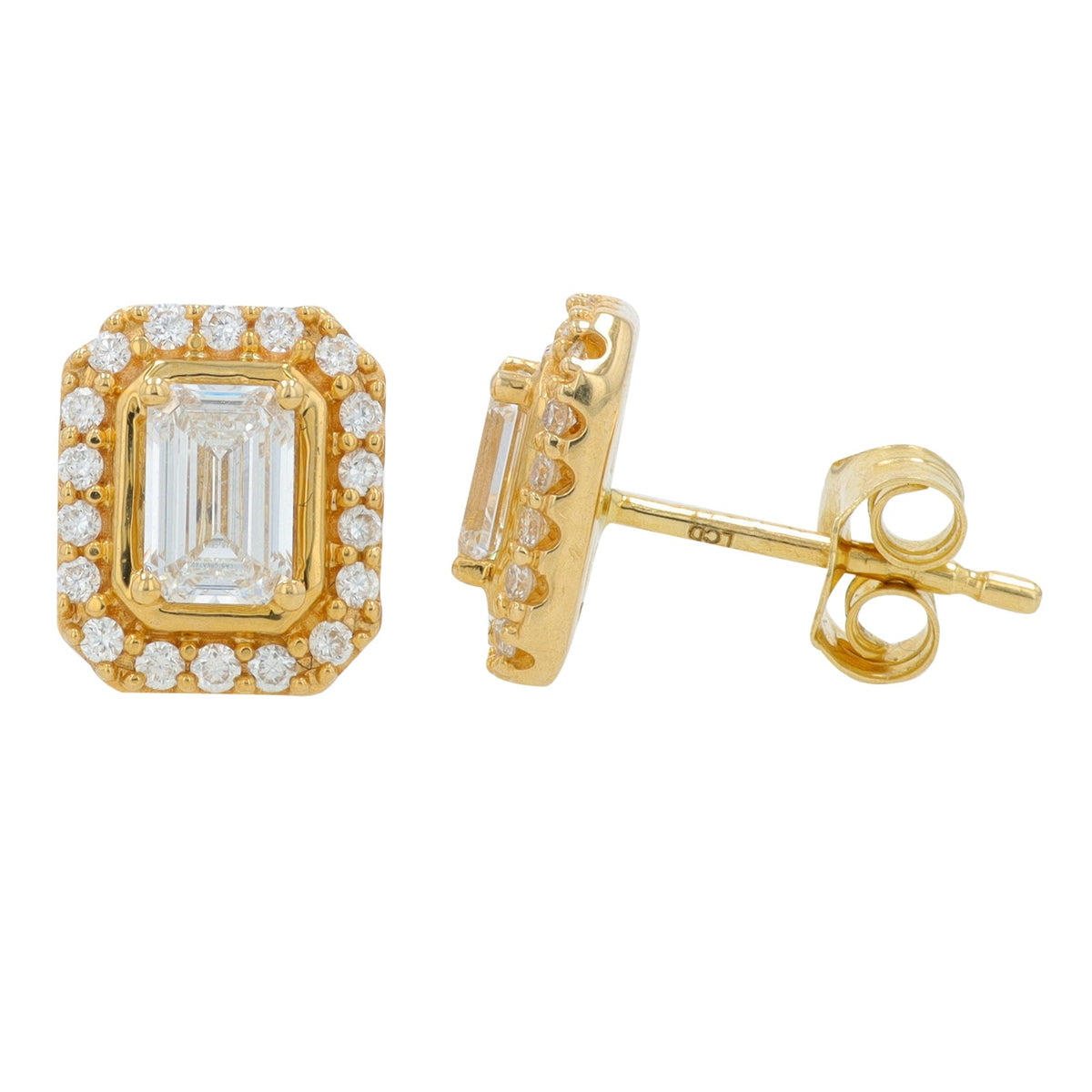 14K YG 1 CTW Lab Grown Diamond Studs<p><strong>Lab Grown Diamond</p></strong>