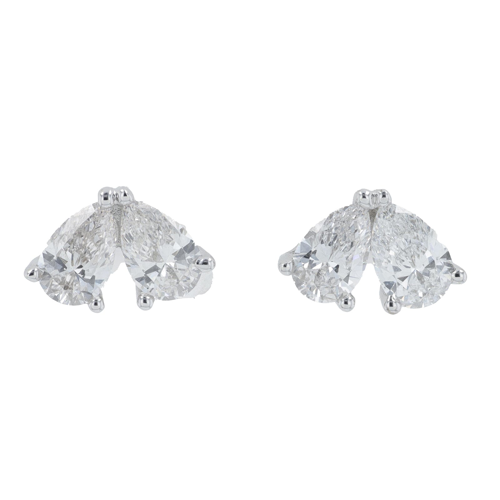 14K 1 CT Lab Grown Diamond Two Stone Earrings<p><strong>More Colors Available</p></strong><p><strong>Lab Grown Diamond</p></strong>