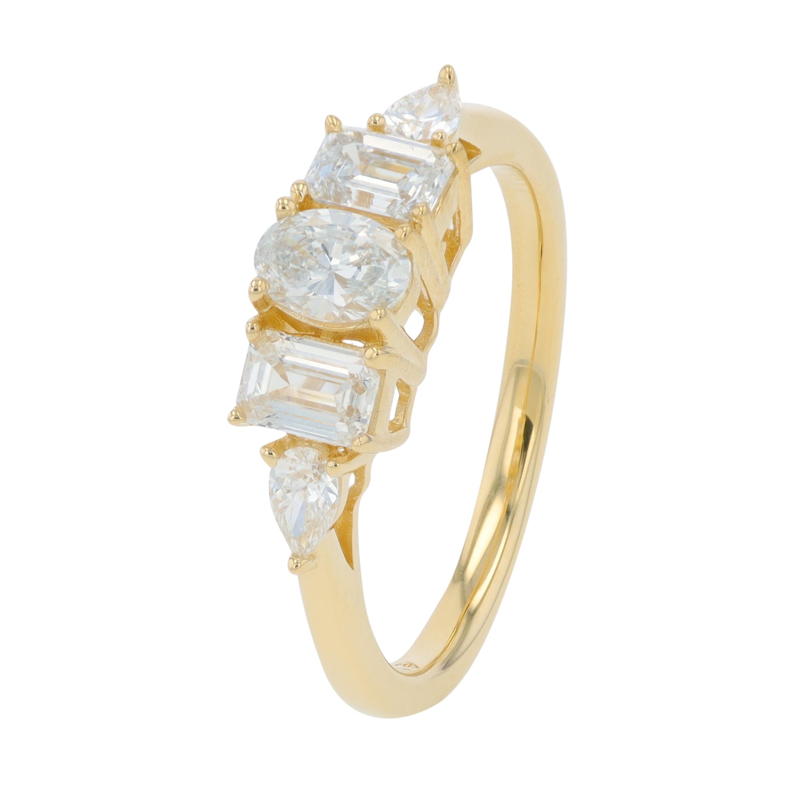 Lab Diamond Center Engagement Ring in 14K Gold (1 ct. tw)