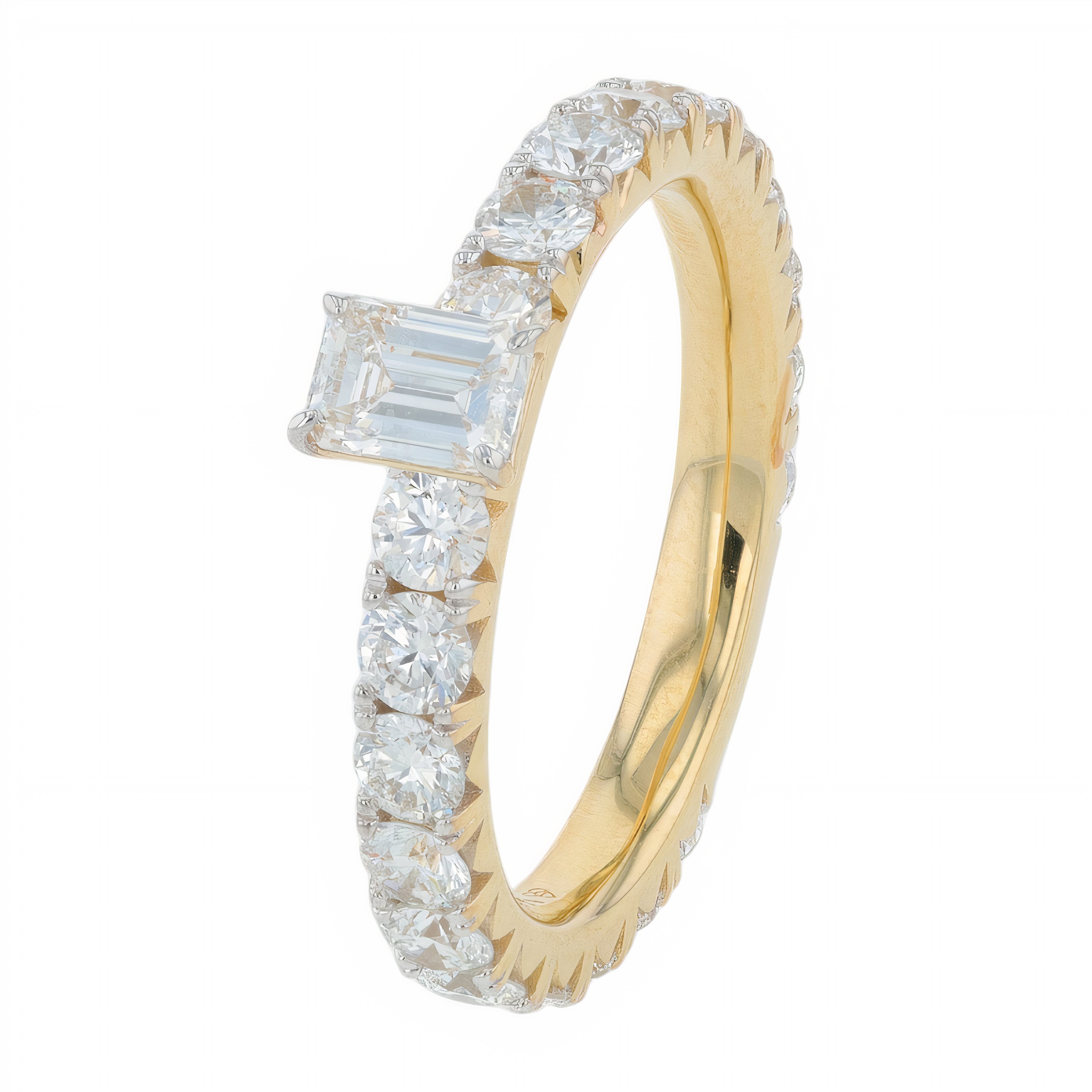 Lab Diamond Miracle Set Band in 14K Gold (1 ct. tw)