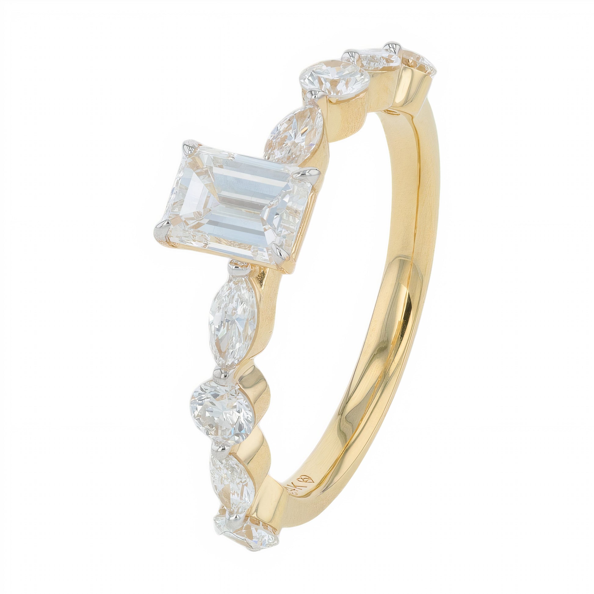 Lab Diamond Engagement Ring in 14K Gold (2 ct. tw)