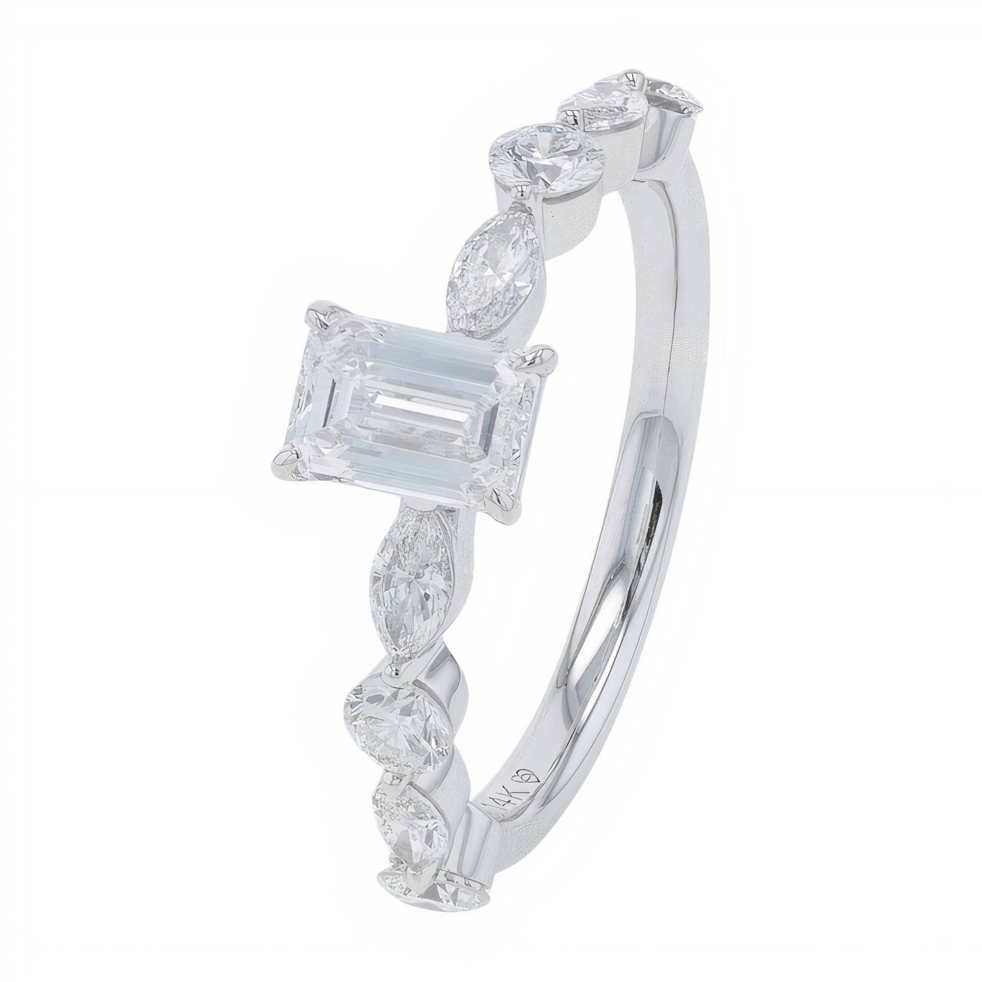 Lab Diamond Engagement Ring in 14K Gold (2 ct. tw)