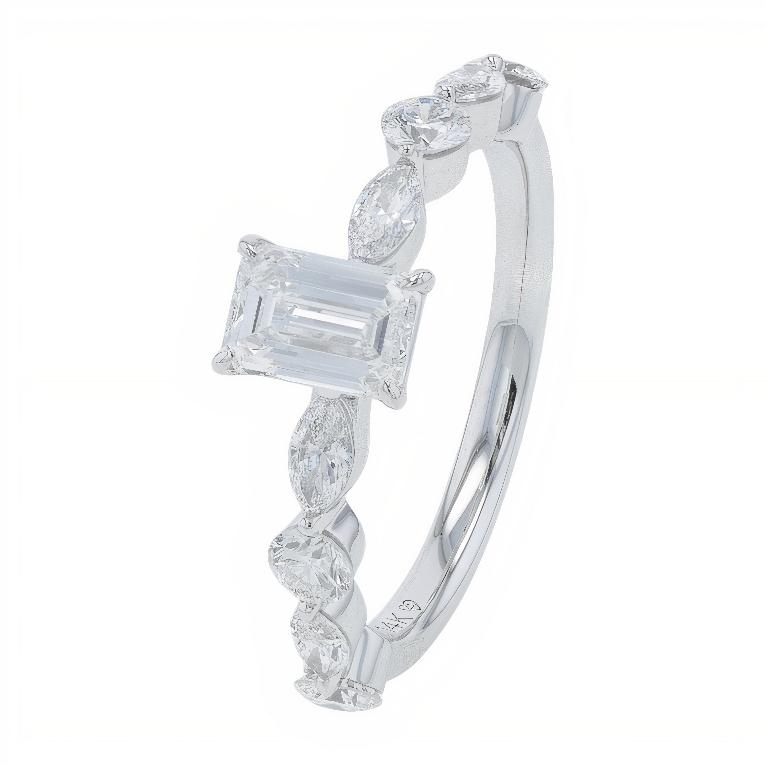 Lab Diamond Engagement Ring in 14K Gold (2 ct. tw)