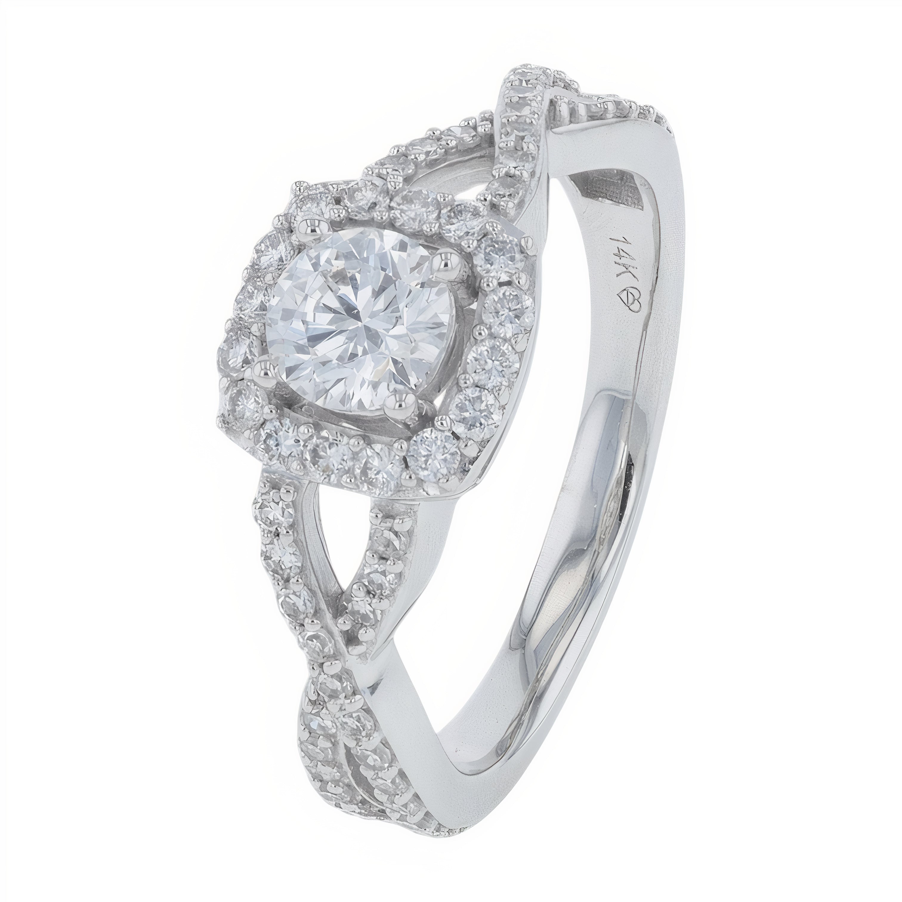 Lab Diamond Engagement Ring in 14K Gold (1 ct. tw)