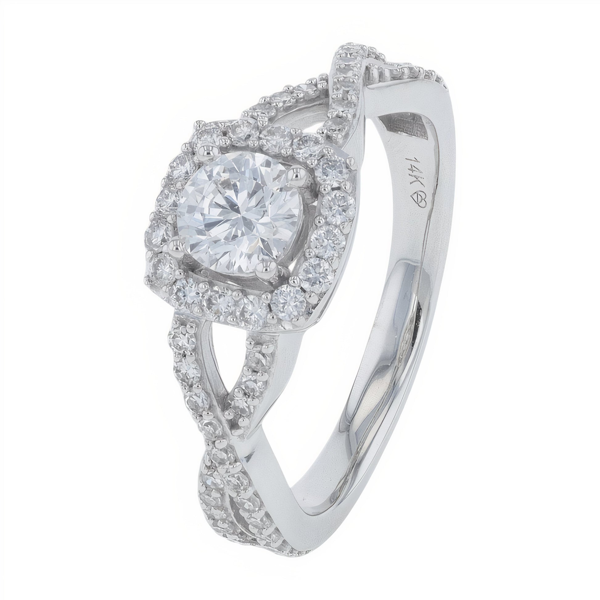 Lab Diamond Engagement Ring in 14K Gold (1 ct. tw)