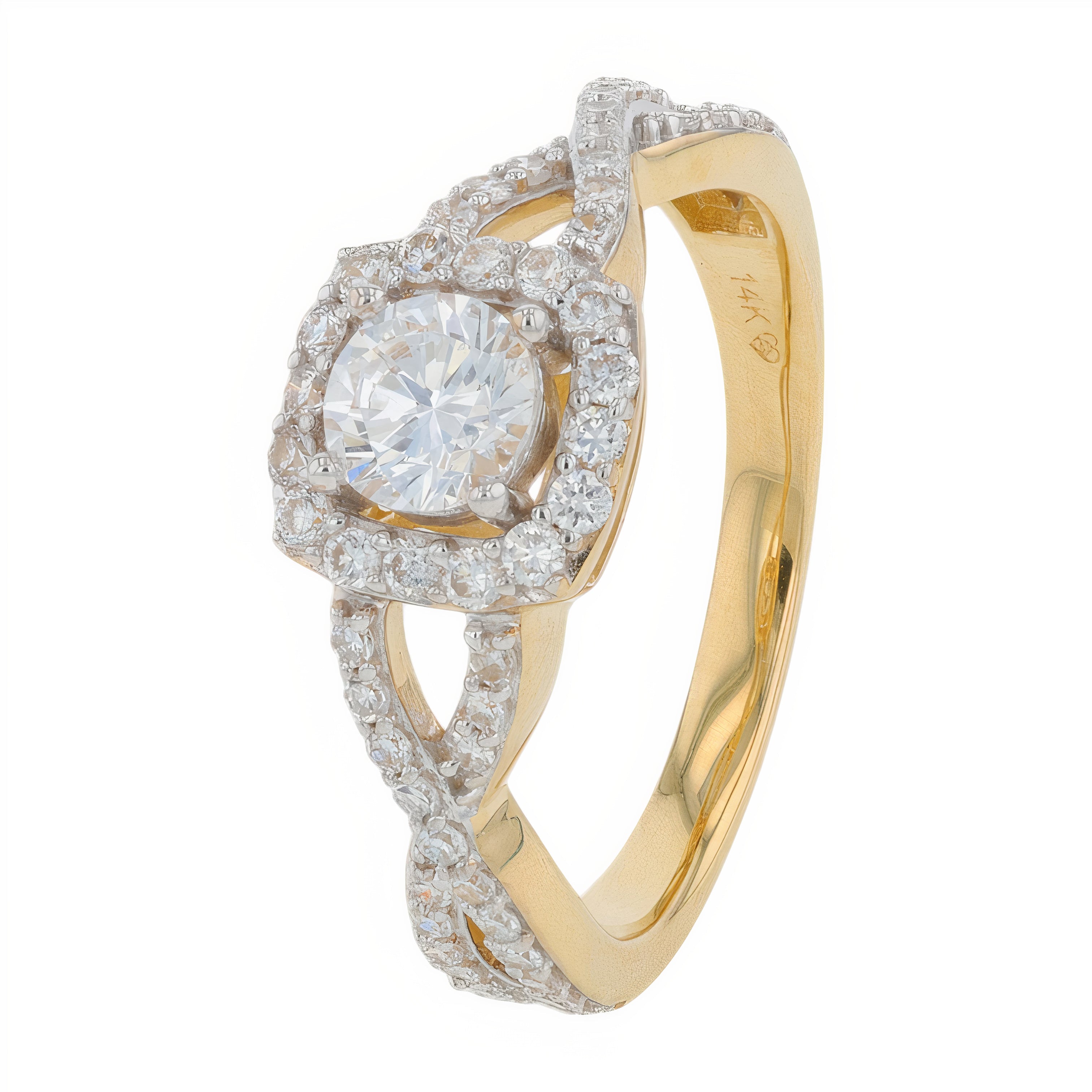 Lab Diamond Engagement Ring in 14K Gold (1 ct. tw)