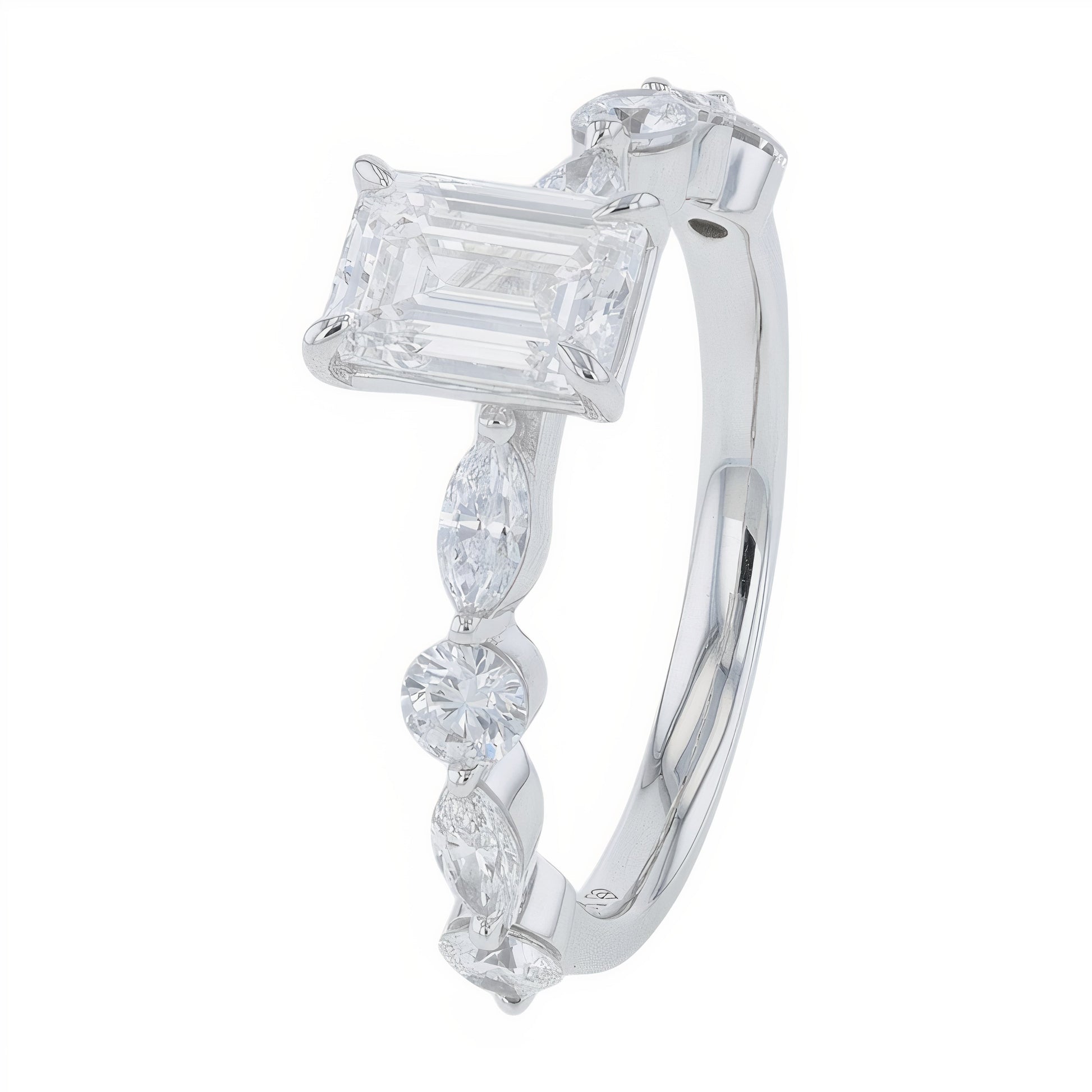 Lab Diamond Engagement Ring in 14K White Gold (1.75 ct. tw)