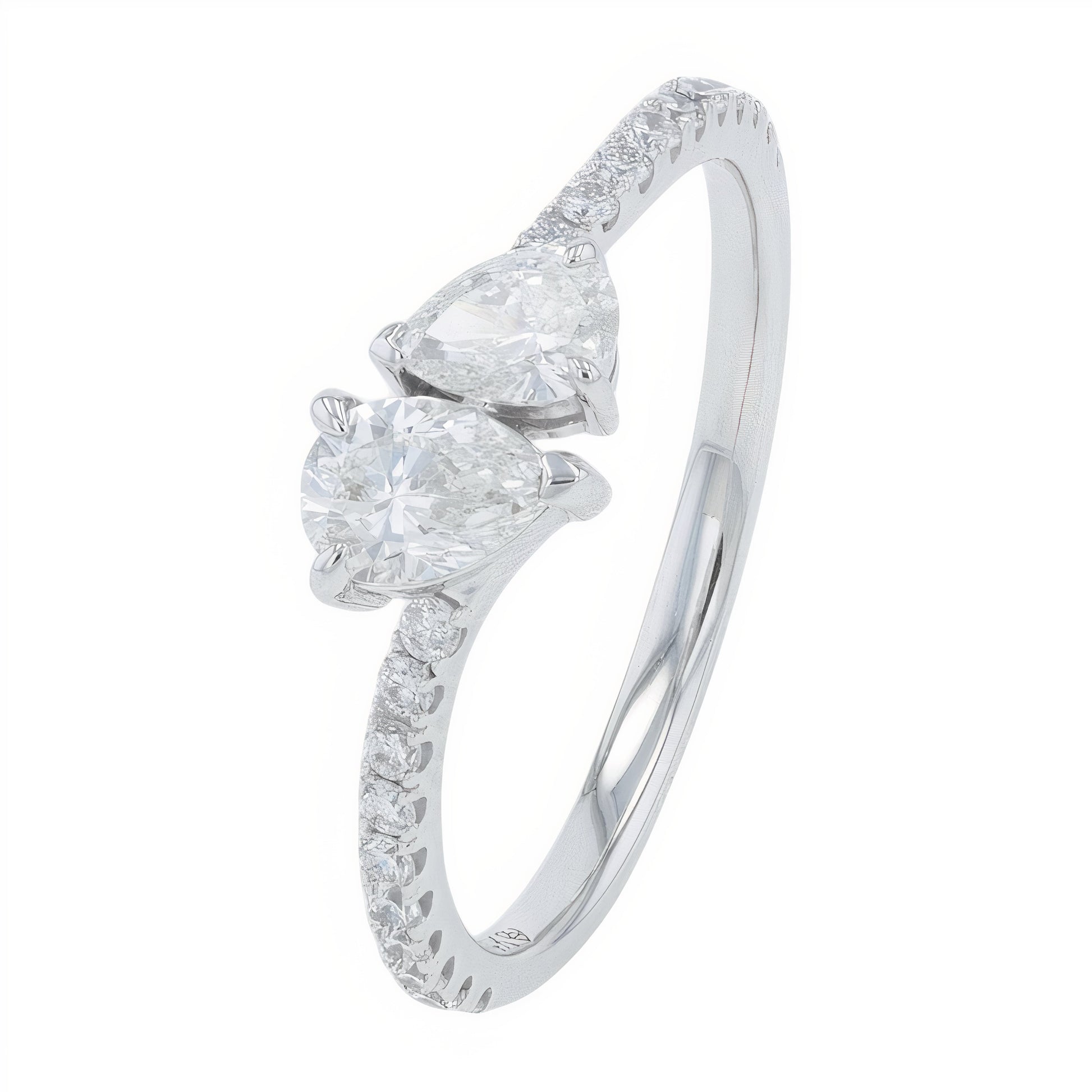 14K .75 CTW Lab Grown Diamond Two Stone Engagement Ring<p><strong>More Colors Available</p></strong><p><strong>Lab Grown Diamond</p></strong>