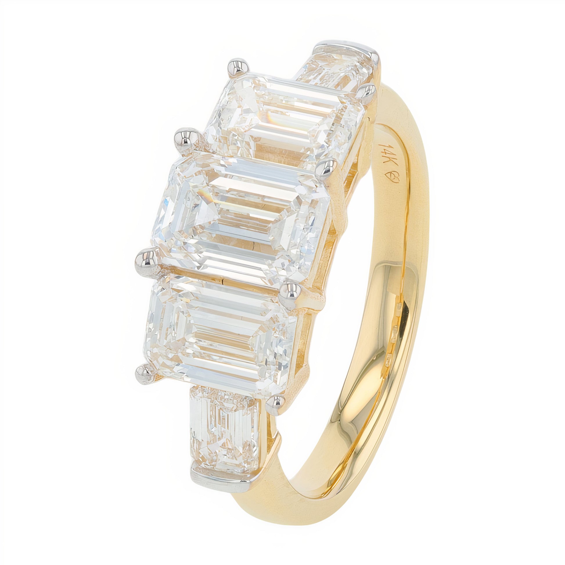 Lab Diamond Engagement Ring in 14K Gold (4 ct. tw)