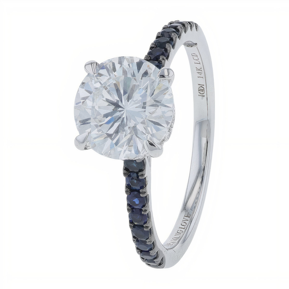 14K WG Vera Wang 2.05 CTW Lab Grown Diamond Emerald Engagement Ring<p><strong>Lab Grown Diamond</p></strong>