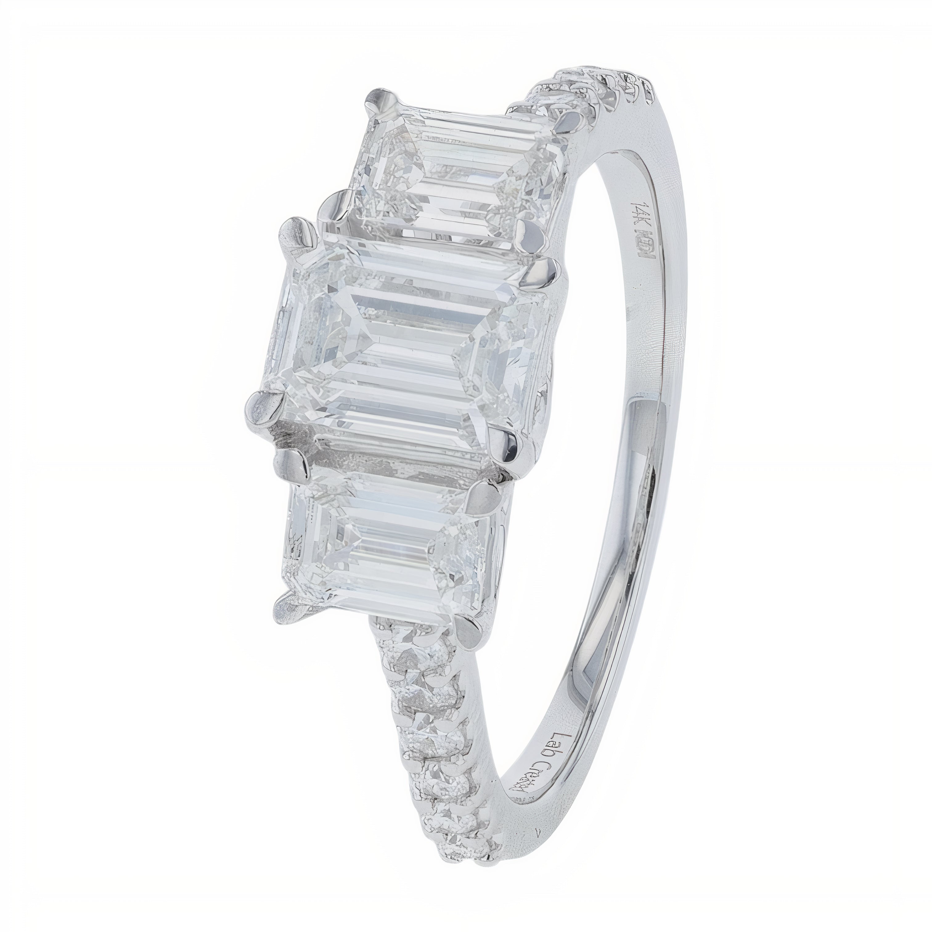 Lab Diamond Engagement Ring in 14K White Gold (2 ct. tw)