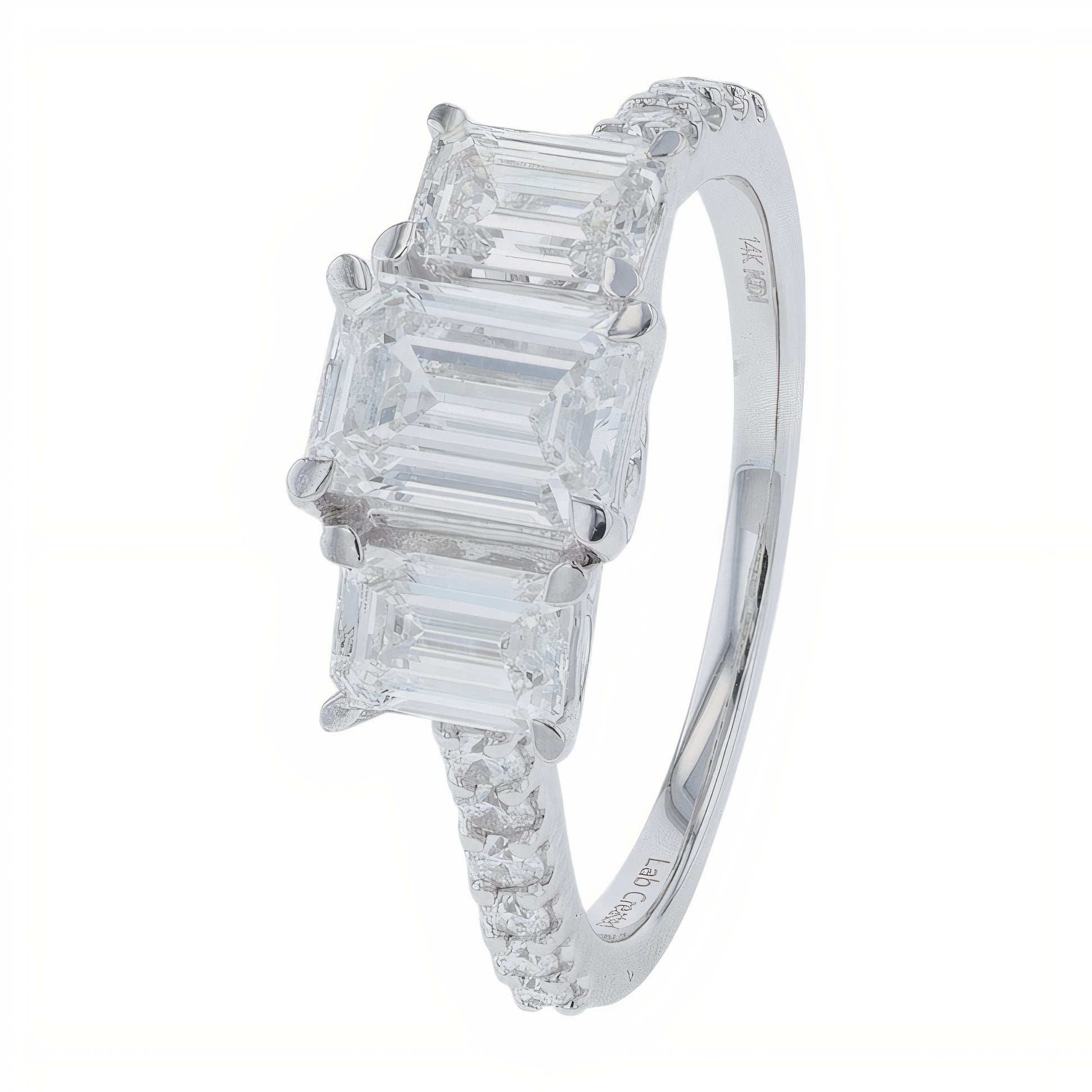 Lab Diamond Engagement Ring in 14K White Gold (2 ct. tw)
