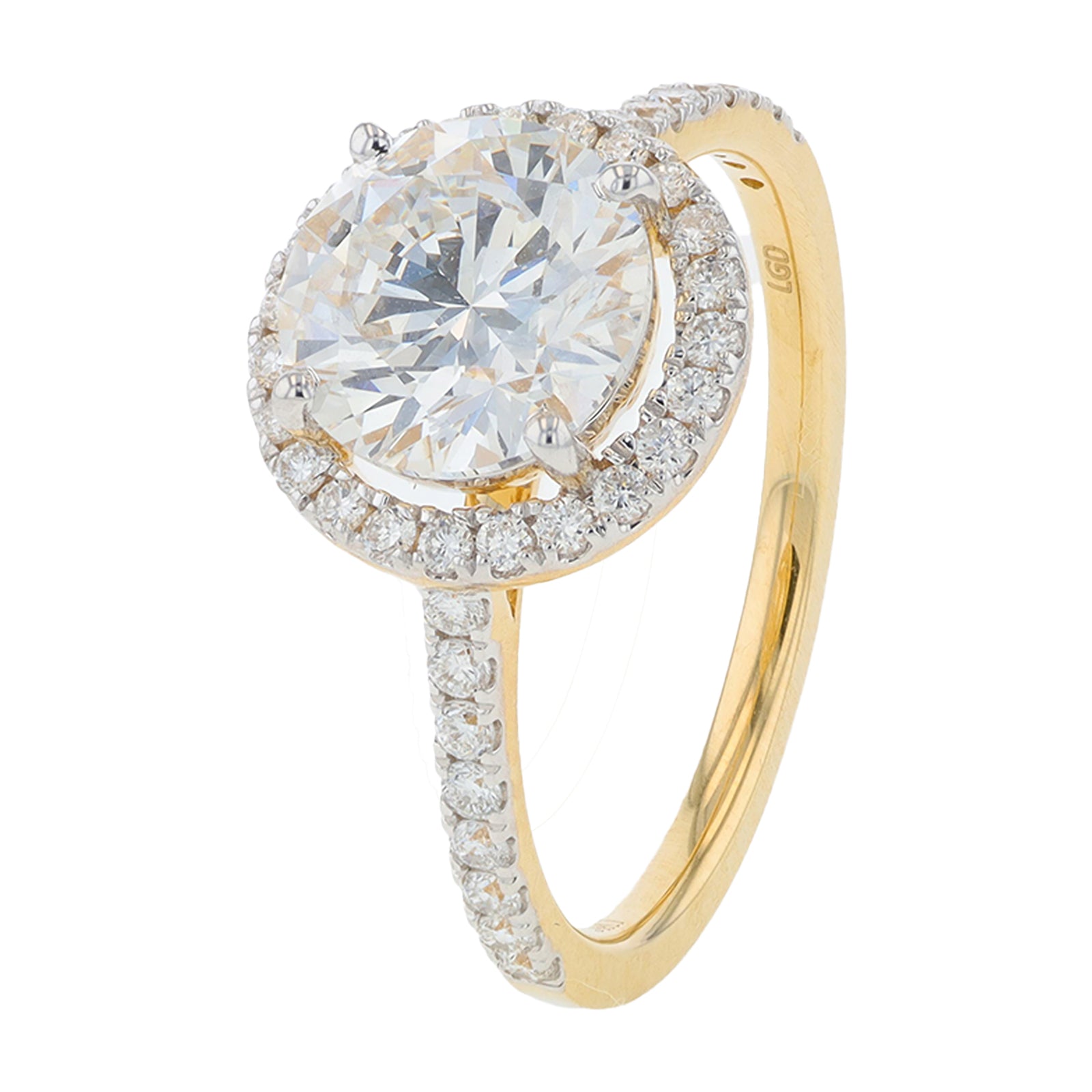 14K 2.40 CTW Lab Grown Diamond Round Halo Engagement Ring<p><strong>Lab Grown Diamond</p></strong><p><strong>More Colors Available</p></strong>