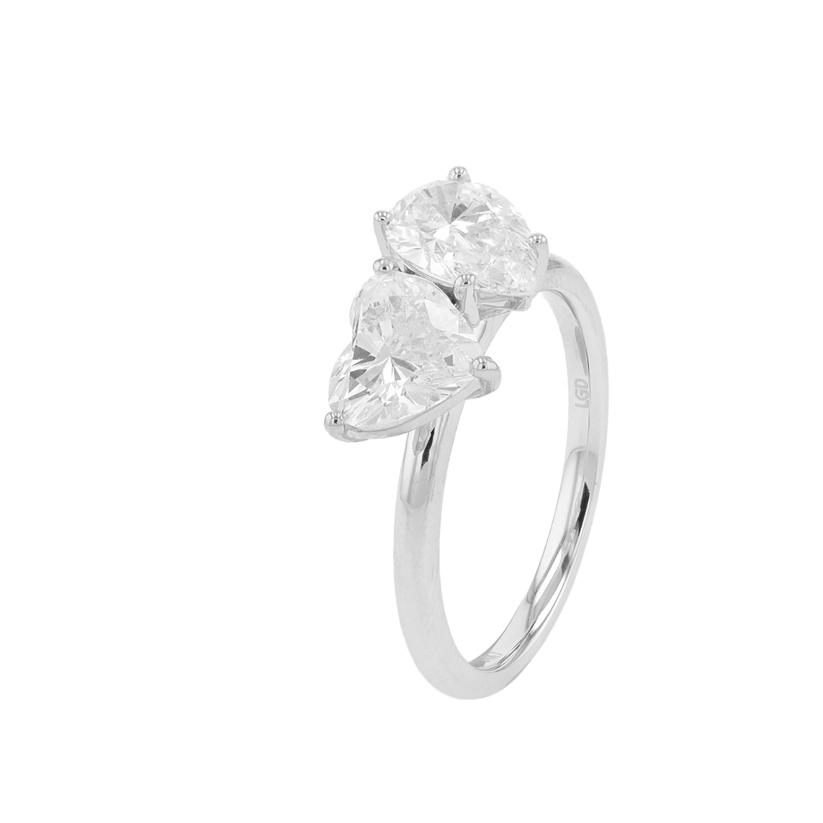 14K 2 CTW Lab Grown Diamond Heart & Pear Engagement Ring<p><strong>Lab Grown Diamond</p></strong><p><strong>More Colors Available</p></strong>